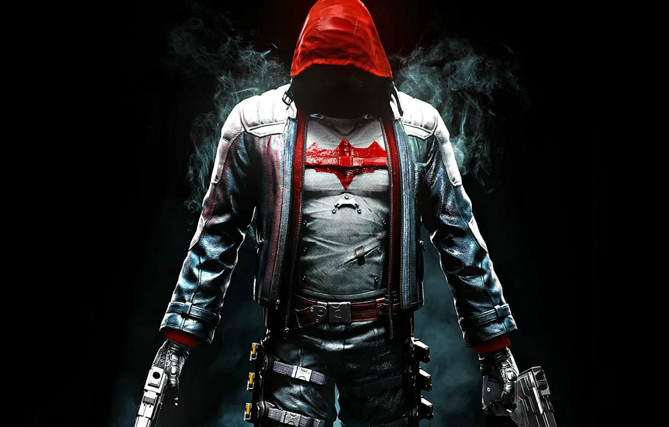 Photo wallpaper light, weapons, mask, equipment, Red Hood, Warner Bros. Interactive Entertainment, Rocksteady Studios, Red hood