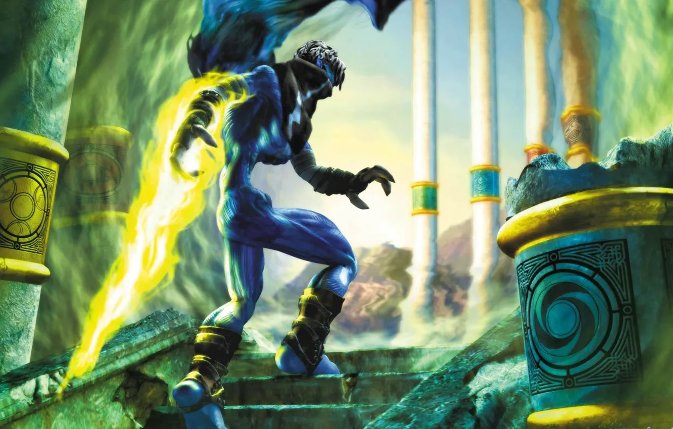 Photo wallpaper the game, sword, Raziel, Raziel, the best game of all time, Raziel,, dynamic pose, soul …