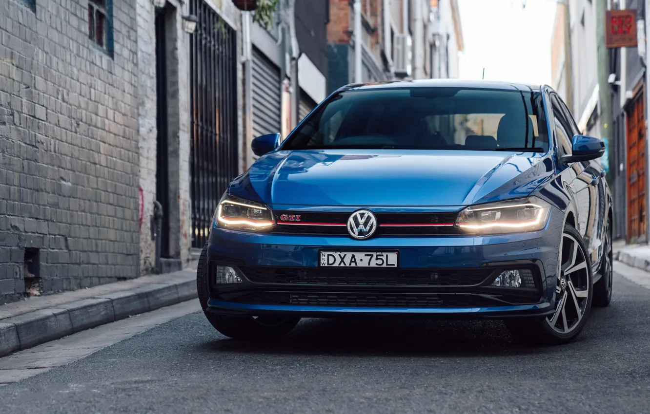 Photo wallpaper Volkswagen, GTI, 2018, Polo