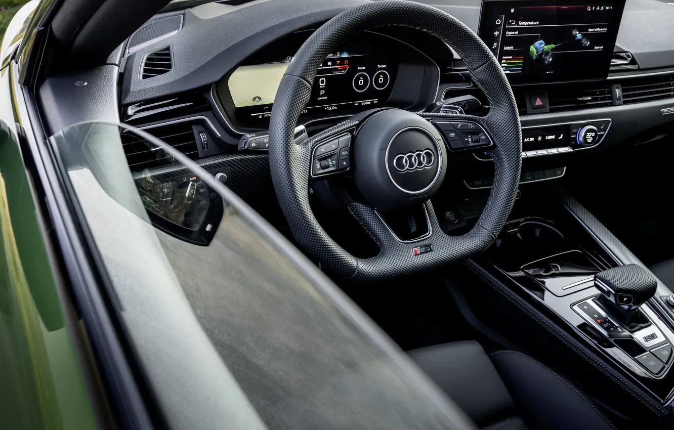 Photo wallpaper Audi, the door, salon, RS 5, 2020, RS5 Sportback