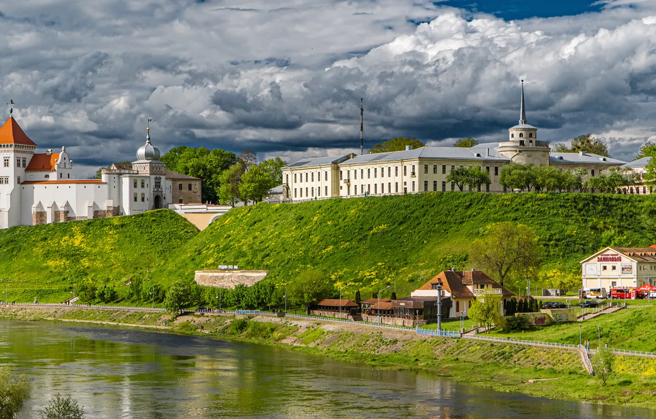 Photo wallpaper landscape, nature, the city, Belarus, Grodno