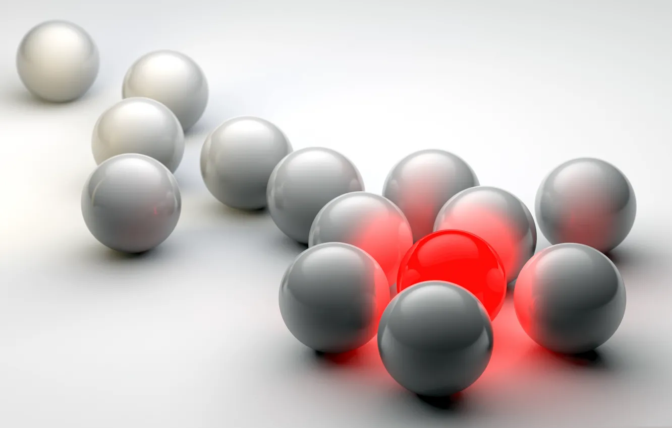 Photo wallpaper balls, light, color, the volume