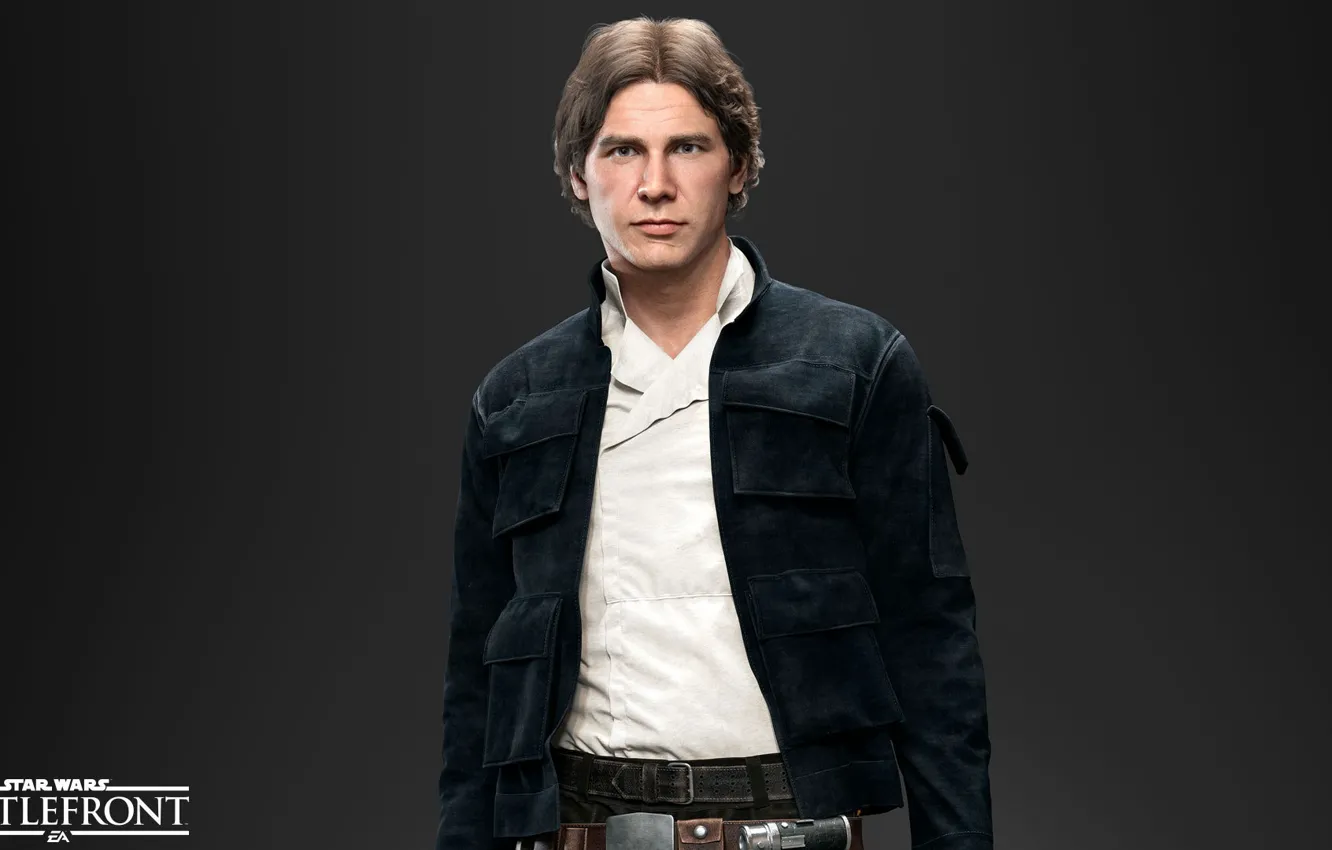 Photo wallpaper game, Electronic Arts, DICE, Han Solo, Han Solo, star wars battlefront