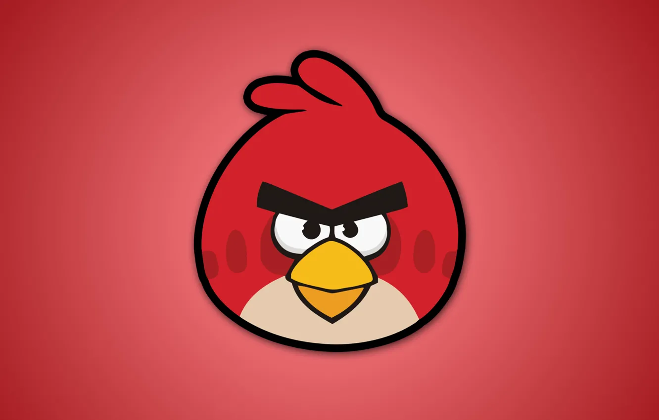 Photo wallpaper bird, red, angry birds, Angry Birds, angry birds, Video game