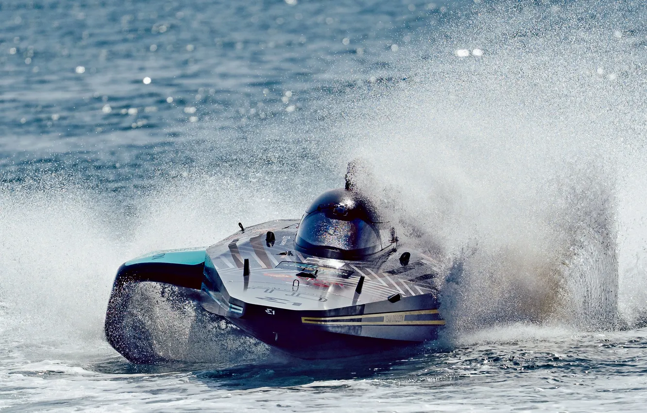 Photo wallpaper race, boat, speed