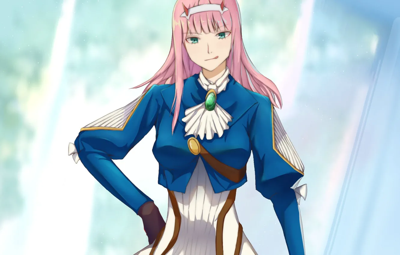 Photo wallpaper girl, cosplay, 002, Darling In The Frankxx, Cute in France, Zero Two