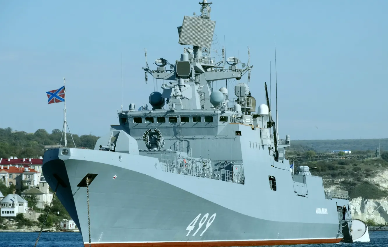 Photo wallpaper frigate, Sevastopol, Admiral Makarov