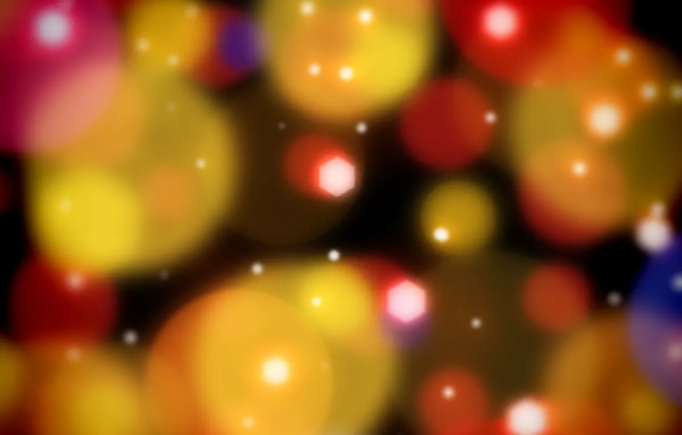 Photo wallpaper abstraction, balls, colored