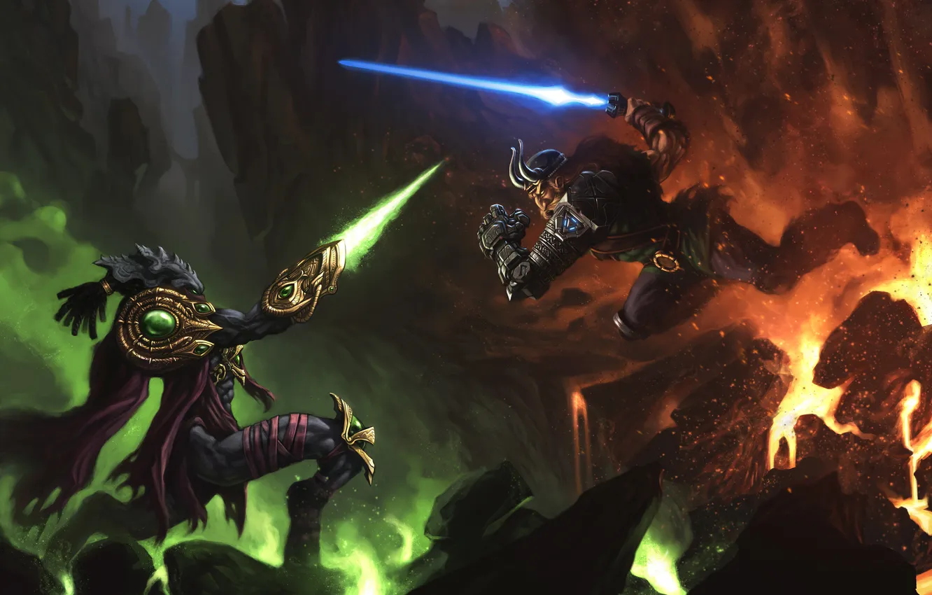 Photo wallpaper starcraft, Viking, Zeratul, Heroes of the Storm