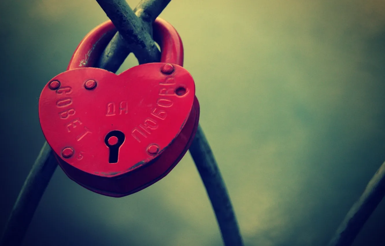 Photo wallpaper love, red, castle, heart