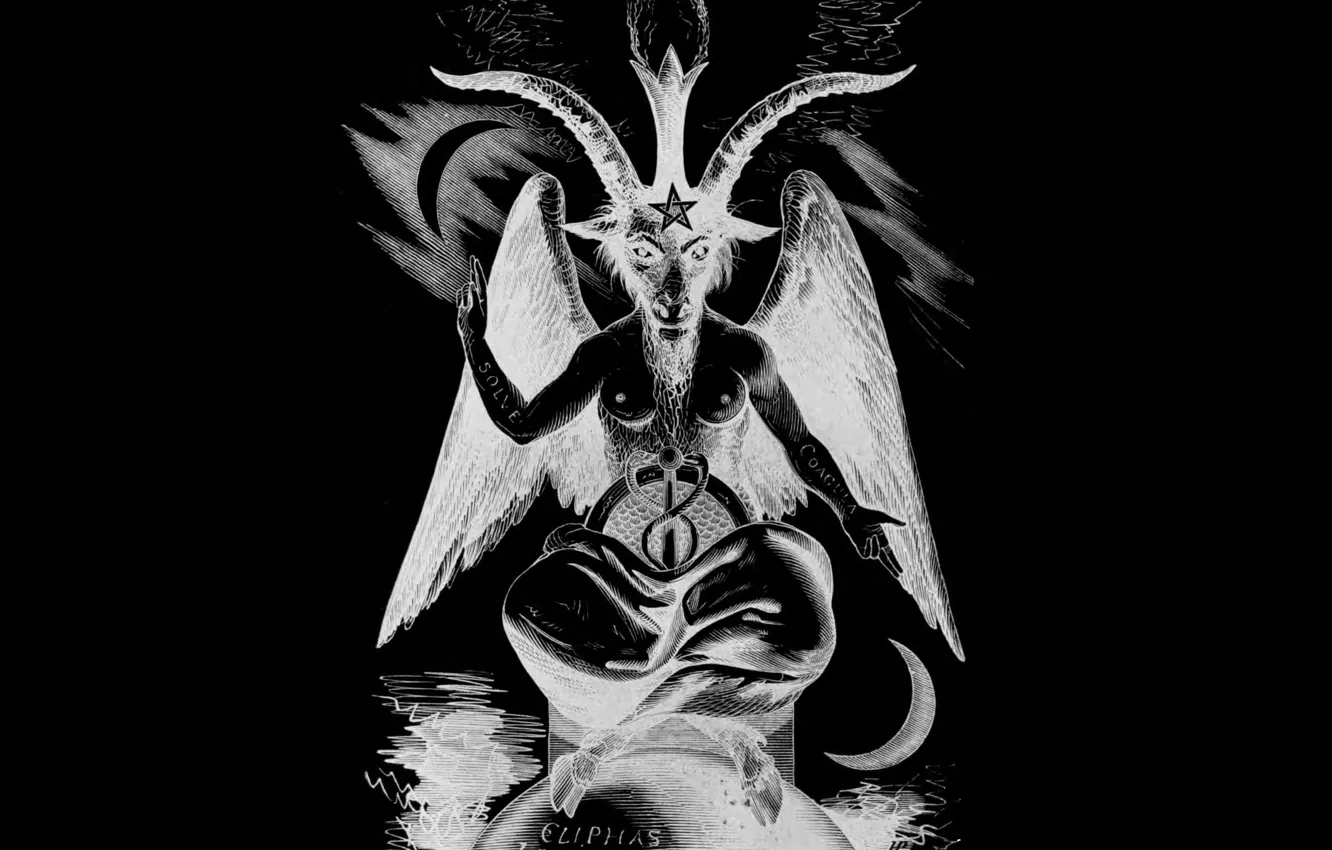 Photo wallpaper devil, baphomet, baphometh, the devil