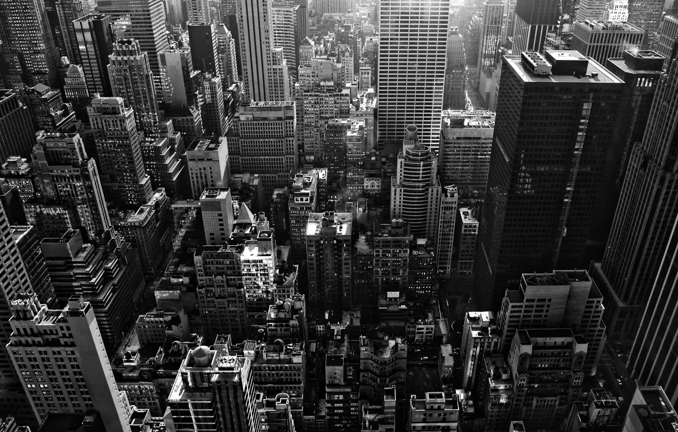 Photo wallpaper height, home, black and white