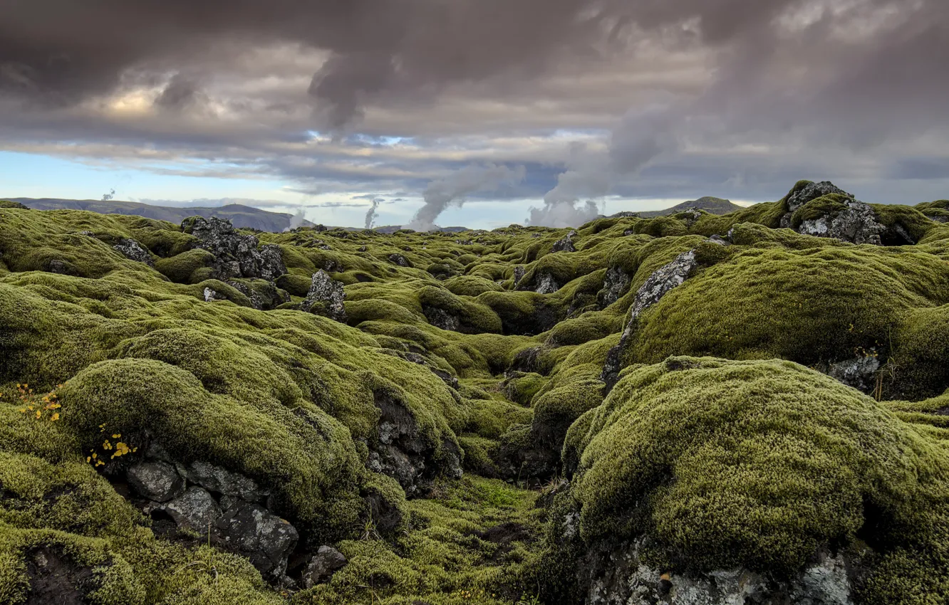 Photo wallpaper the sky, nature, Iceland