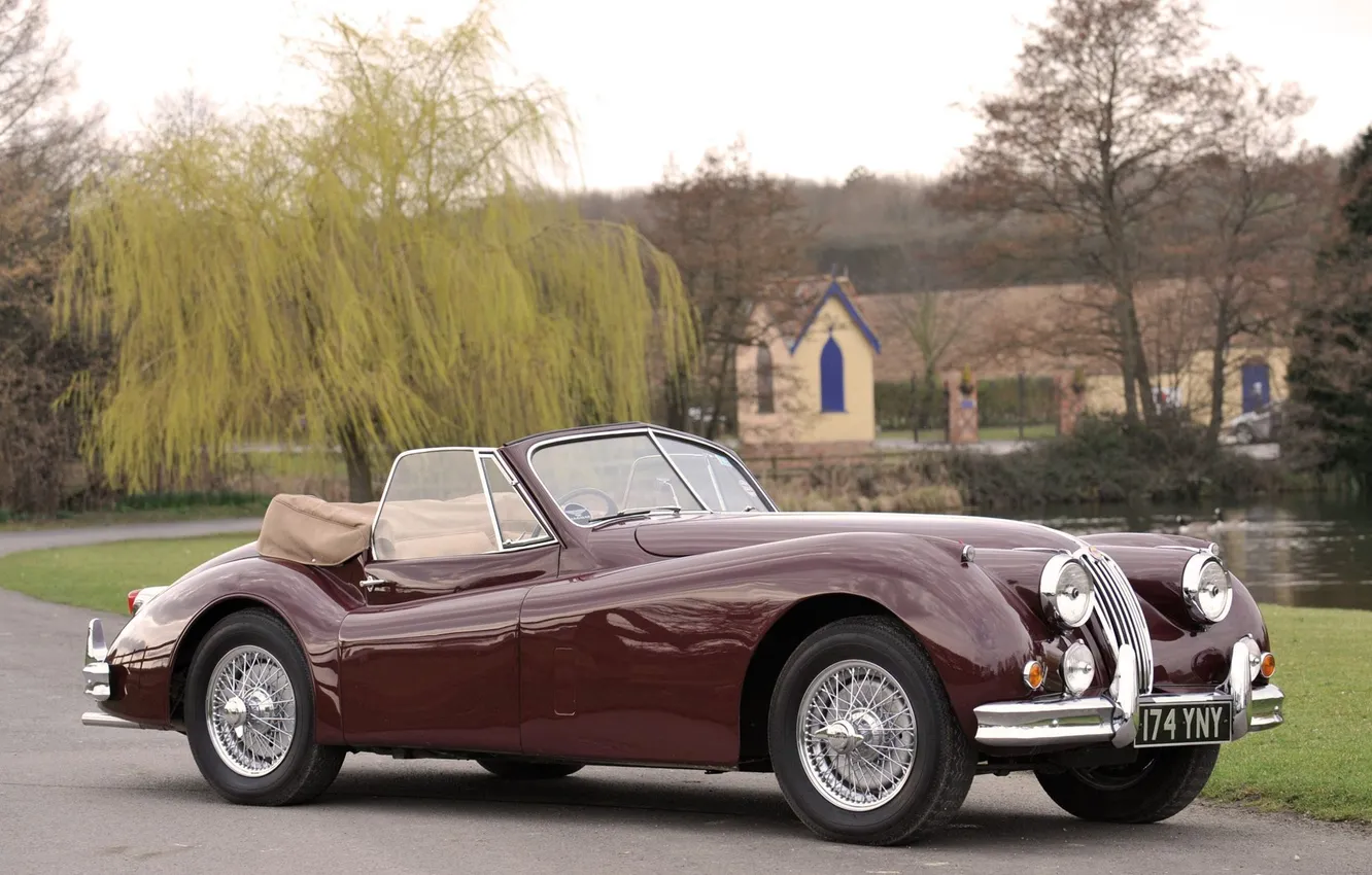 Photo wallpaper Coupe, Drophead, XK140, 1954–57