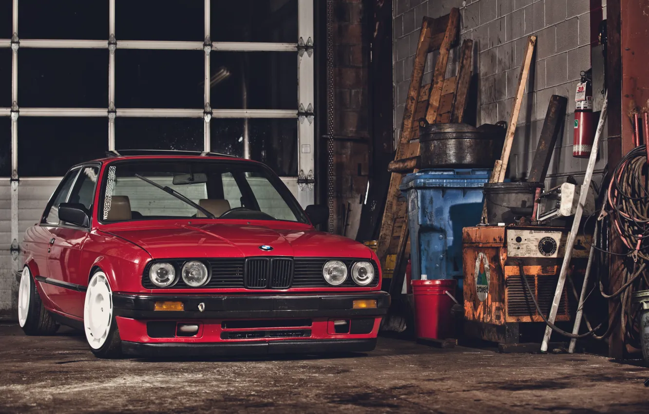 Photo wallpaper coupe, garage, Boomer., Bmw E30