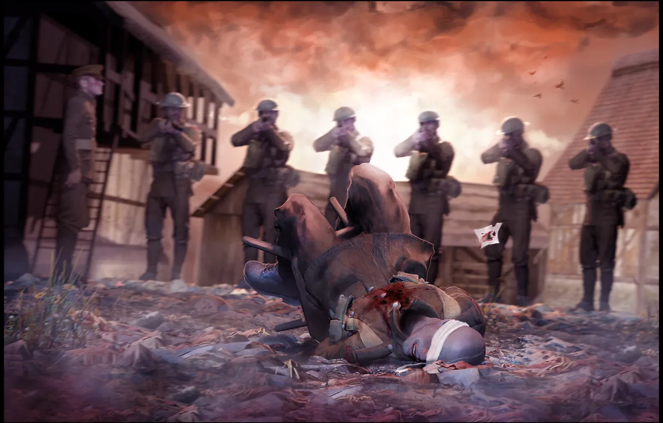 Photo wallpaper weapons, murder, soldiers, the shooting, deserter