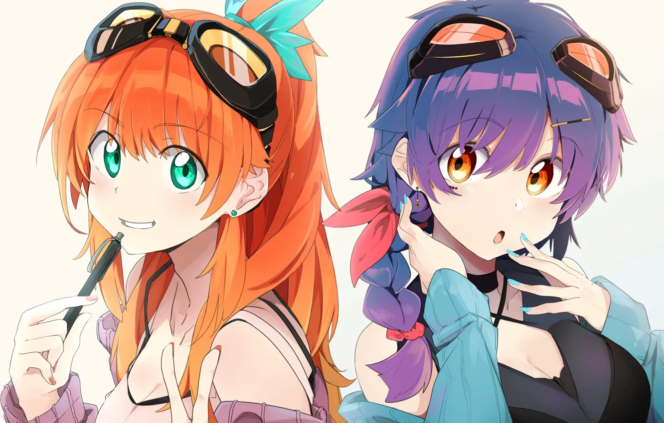 Photo wallpaper anime, art, girl