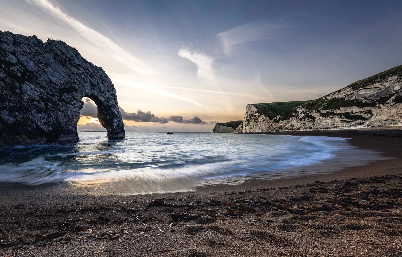 Photo wallpaper England, West Lulworth, Durdle Door, Purbeck District