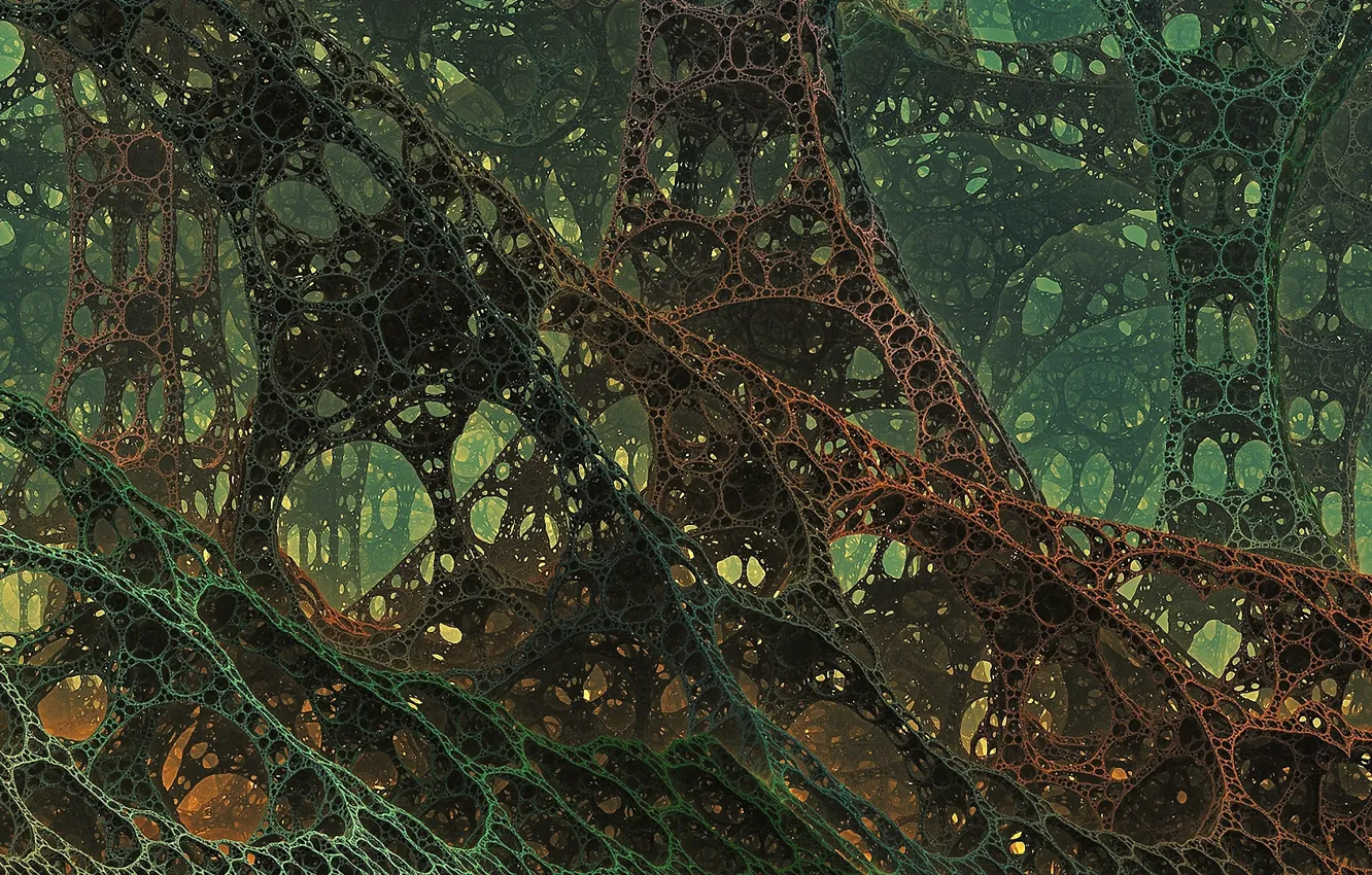 Photo wallpaper fractal, many, Mandelbrot