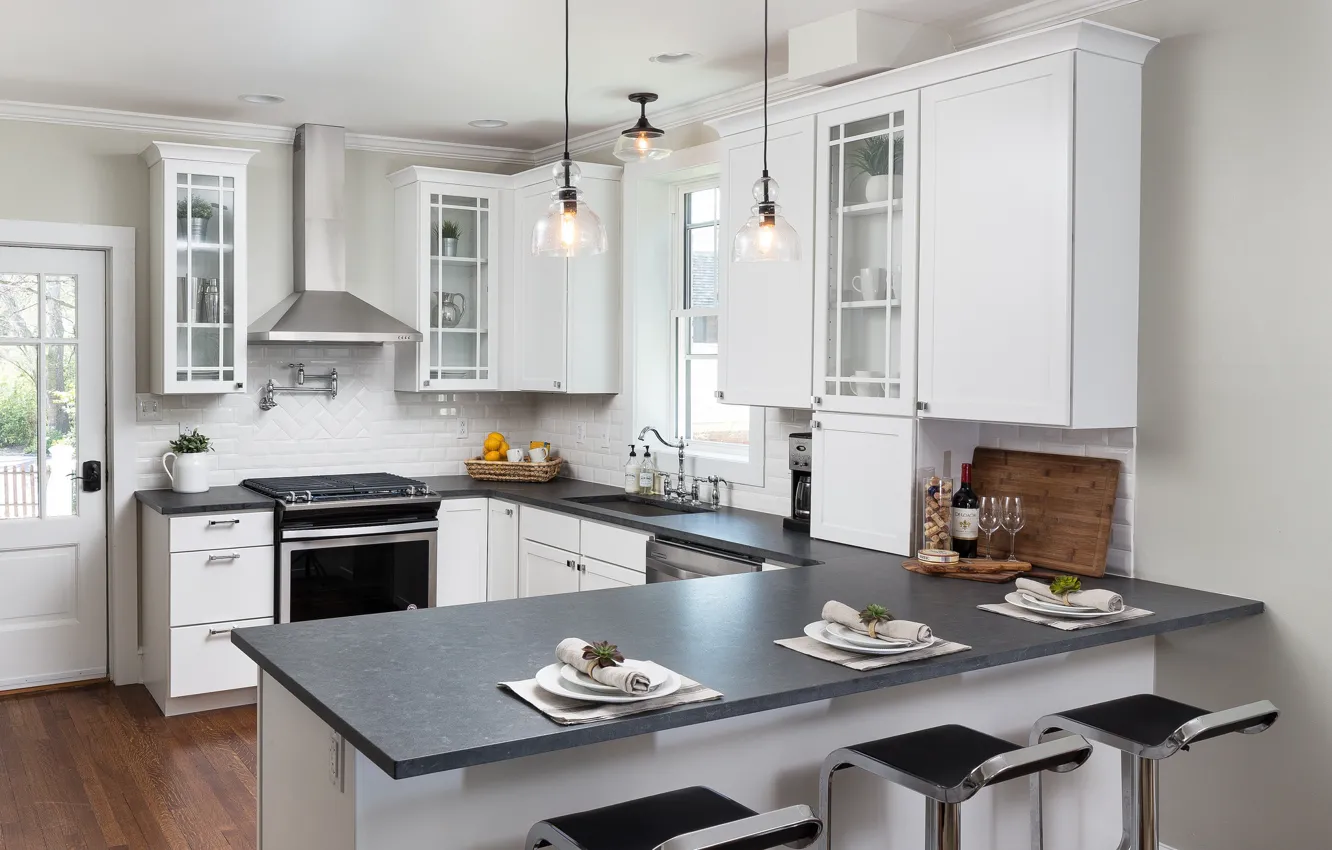 Photo wallpaper style, furniture, kitchen
