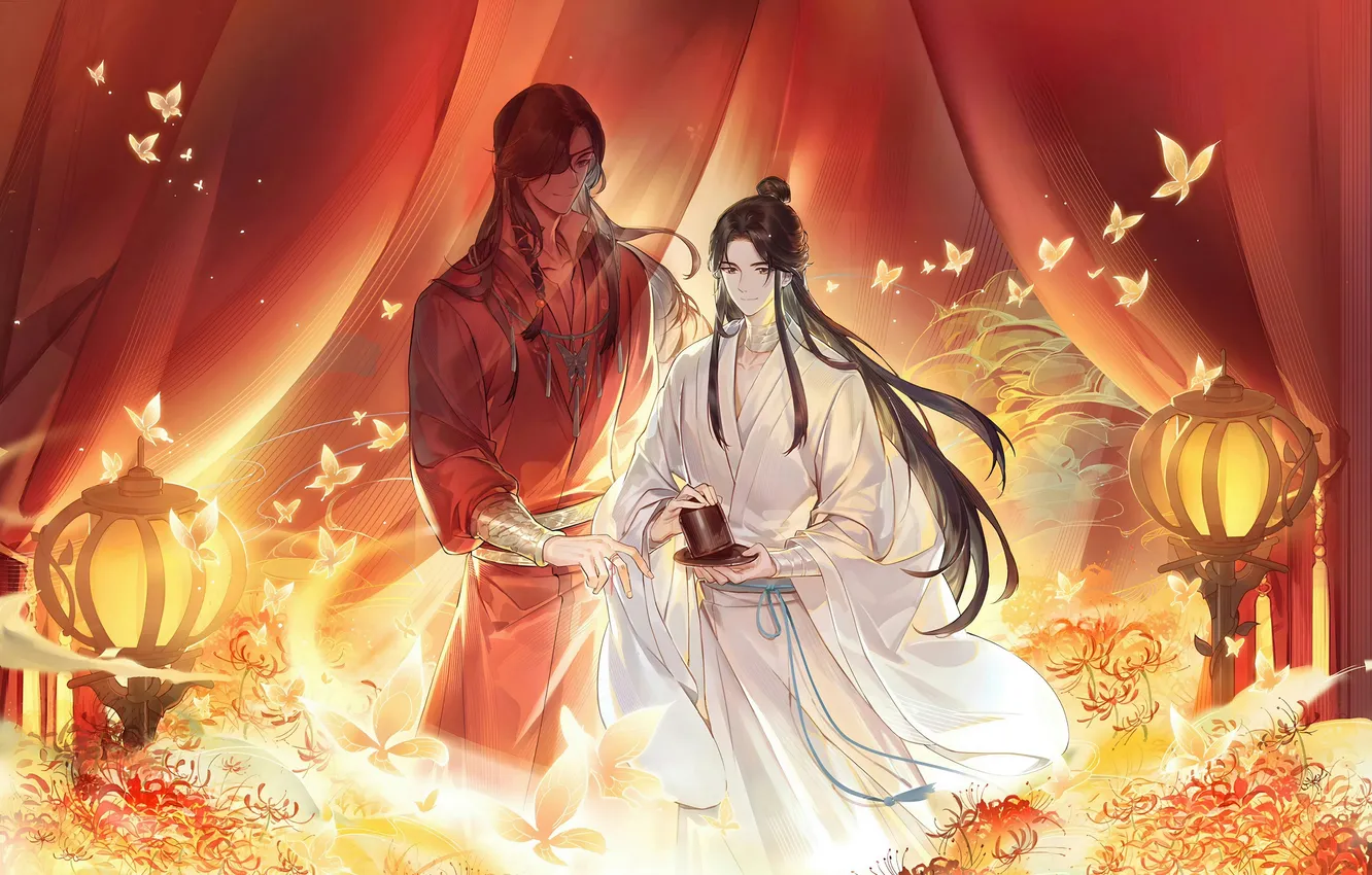 Photo wallpaper anime, The Blessing of the Celestials, Xie Lian, Hua Cheng