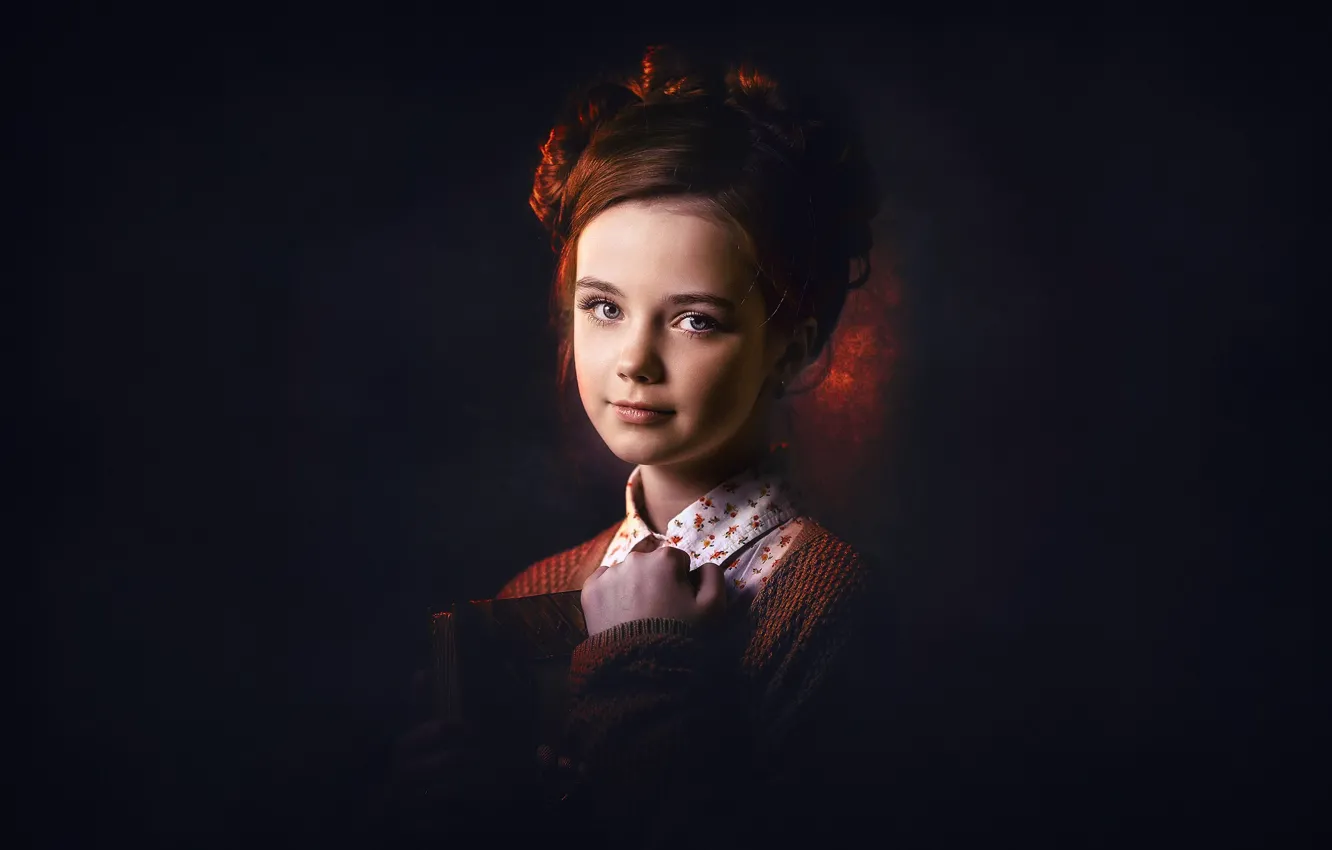 Photo wallpaper look, light, portrait, girl