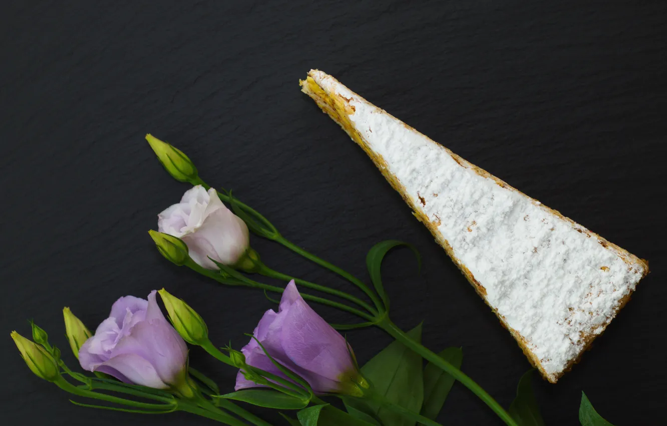 Photo wallpaper flowers, cheese, Eustoma