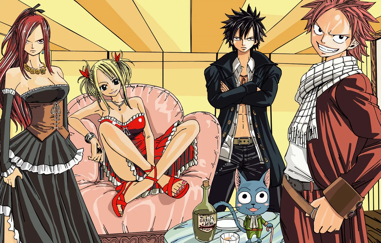 Photo wallpaper anime, art, characters, Fairy Tail, Fairy tail