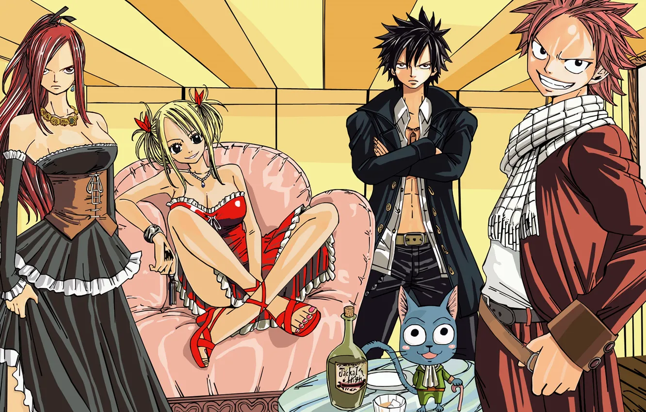 Photo wallpaper anime, art, characters, fairy tail, Fairy tail