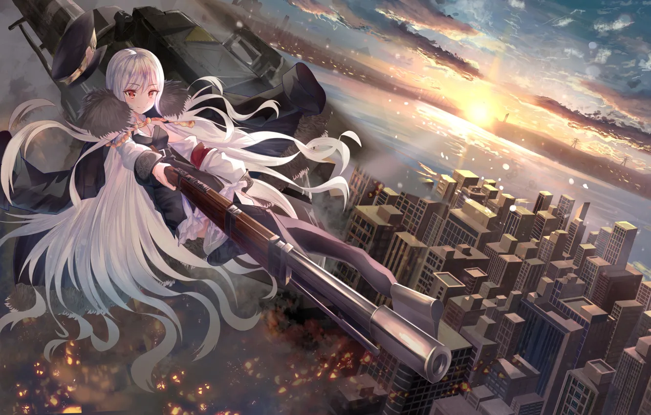 Photo wallpaper Girls Frontline, smile2007h, Kar98k