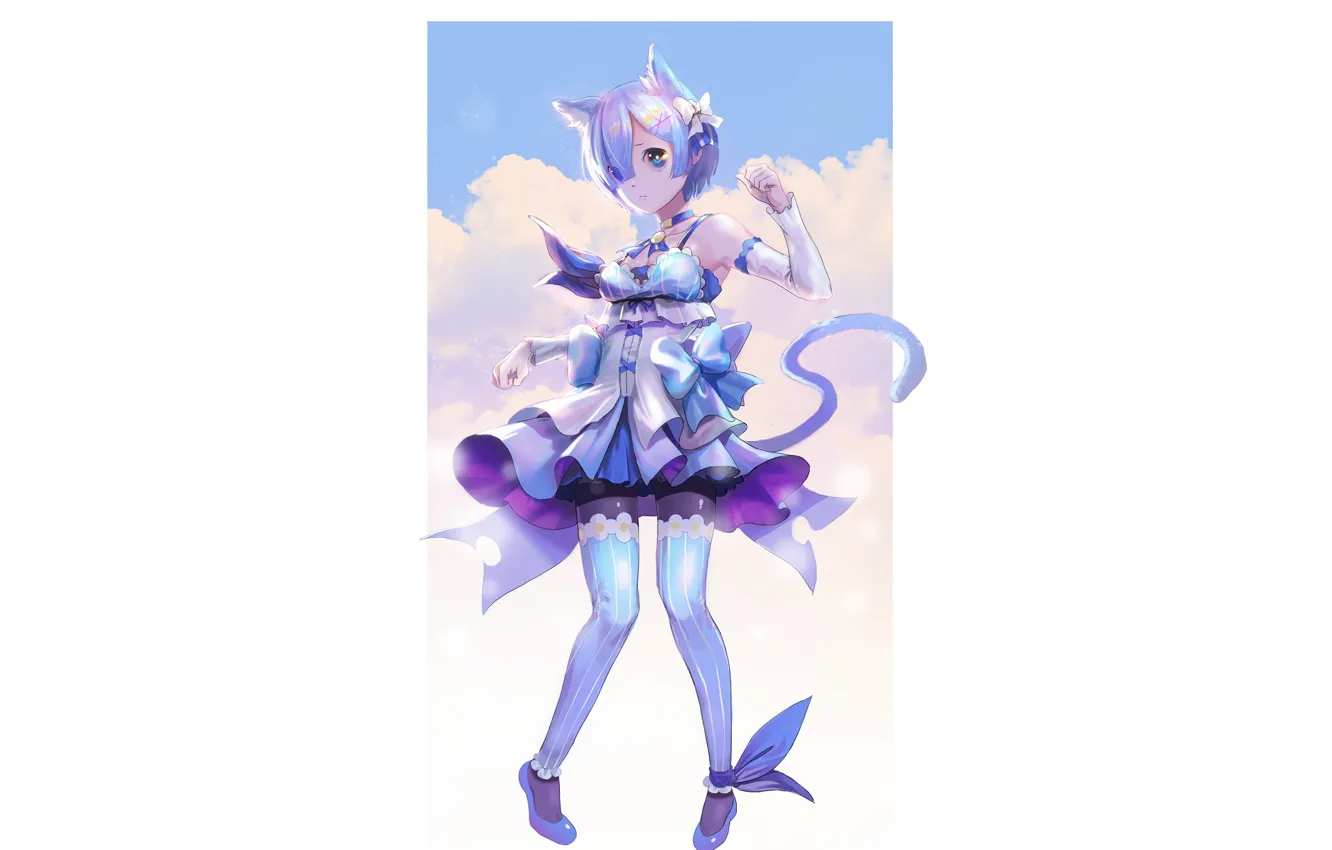 Photo wallpaper background, anime, art, Re: Zero kara hajime chip isek or Seikatsu, REM