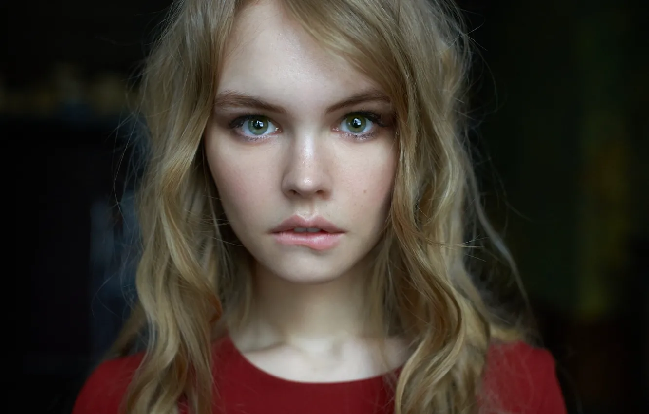 Photo wallpaper close-up, portrait, beauty, bokeh, Anastasia Shcheglova, Anastasia Scheglova