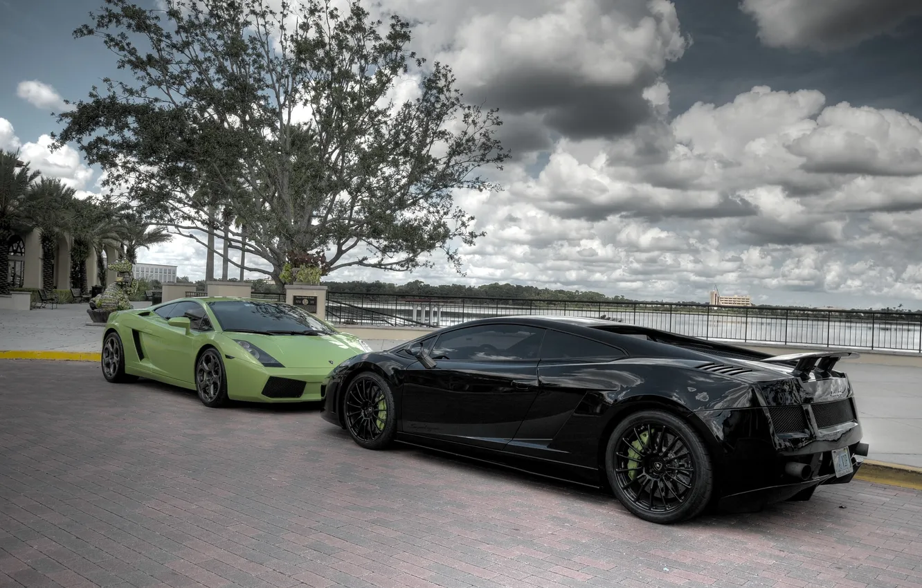 Photo wallpaper the sky, Park, Superleggera, beauty, Lamborghini Gallardo