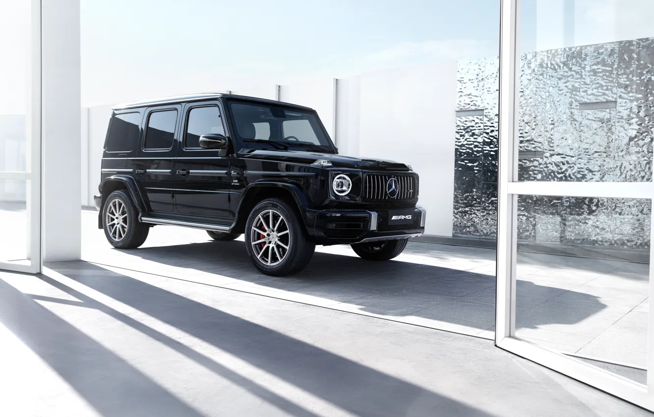 Photo wallpaper car, Mercedes-Benz, Mercedes, black, AMG, G-Class, Mercedes-AMG, Mercedes-AMG G 63