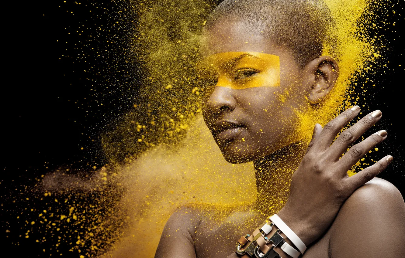 Photo wallpaper party, customs, yellow, dust