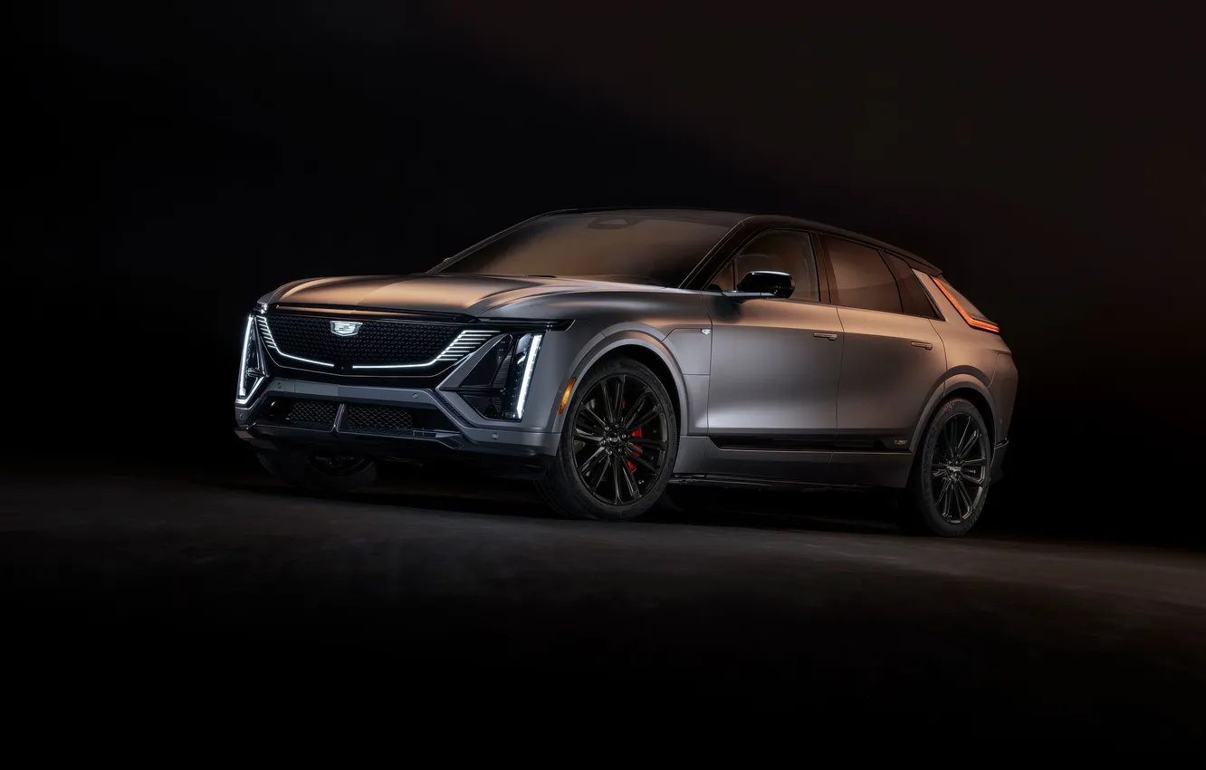 Photo wallpaper Cadillac, gray, Lyriq