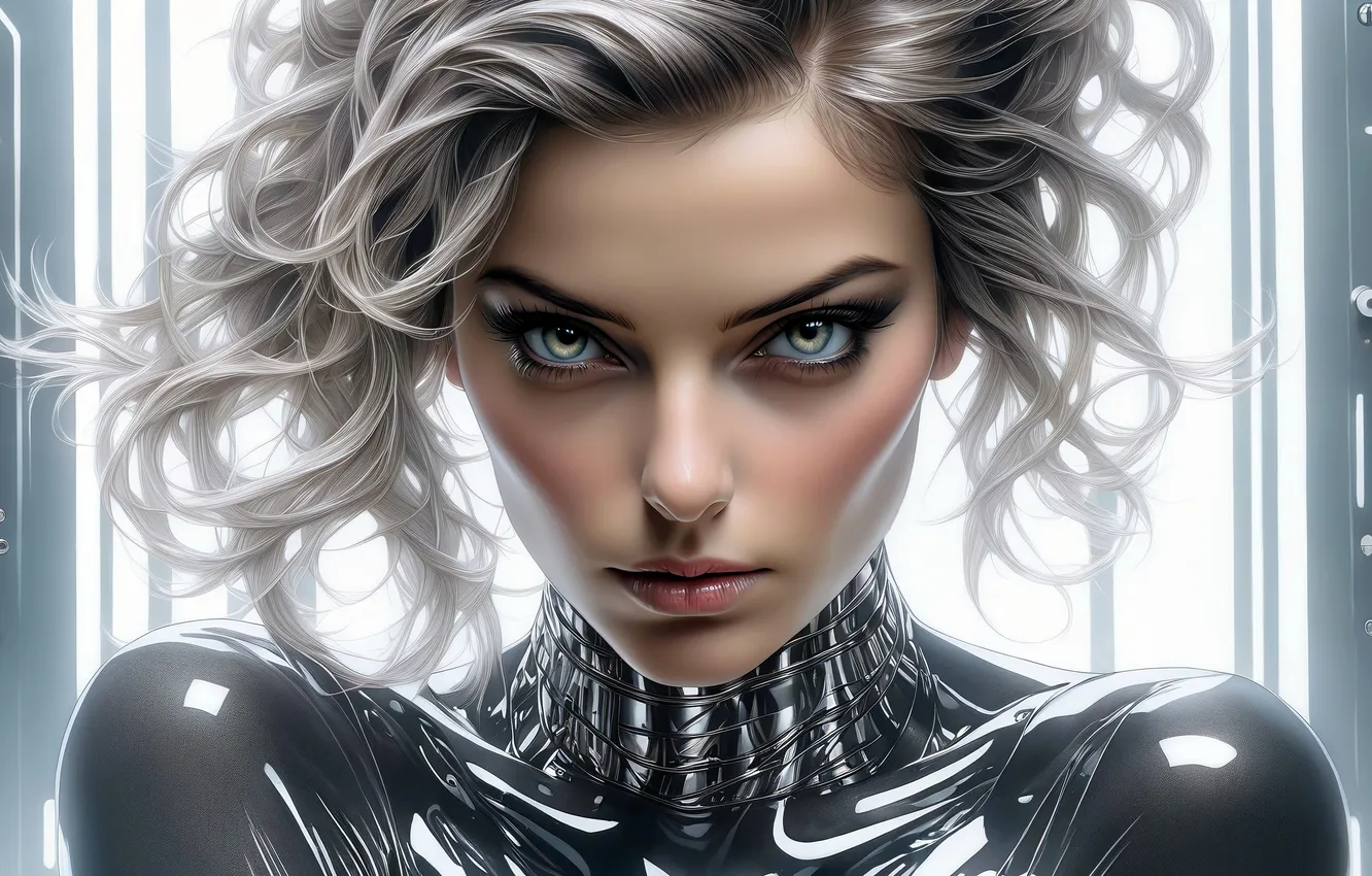 Photo wallpaper look, girl, face