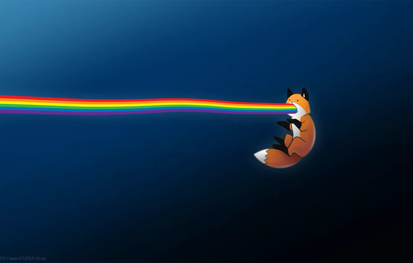 Photo wallpaper fox, color, Foox