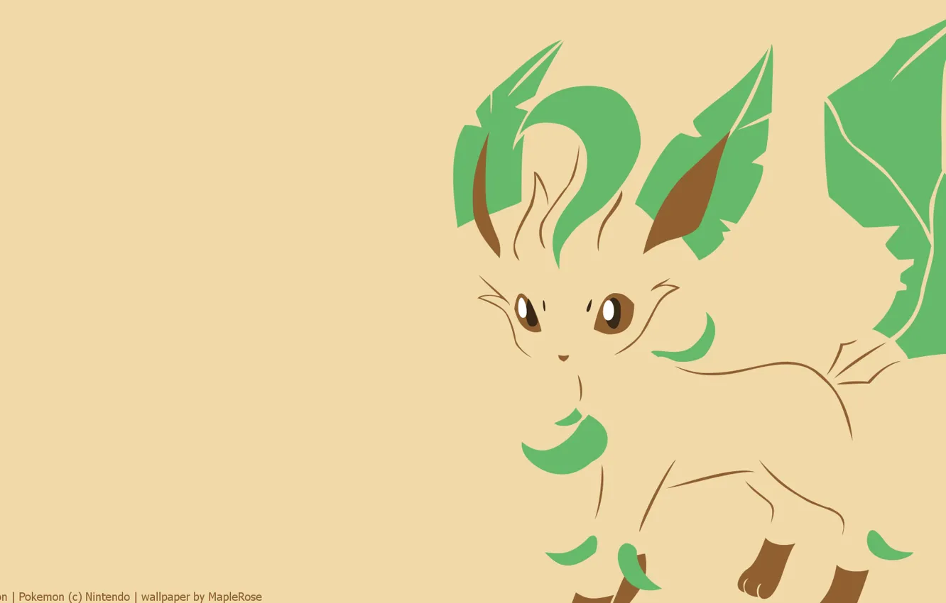 Photo wallpaper tail, image, ears, tail, pokemon, pokemon, deciduous, herbal