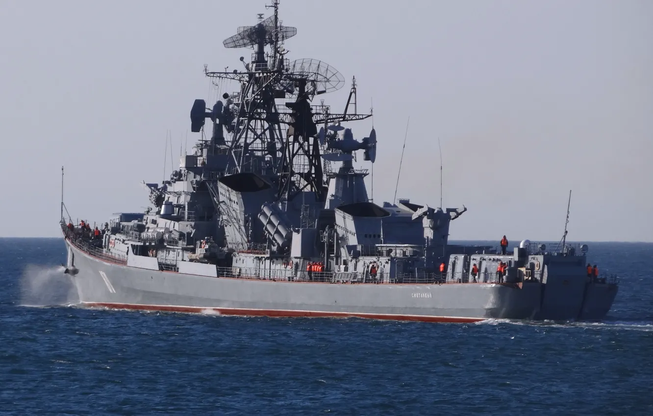Photo wallpaper ship, The black sea, The black sea fleet, guard, "Clever", 61 project