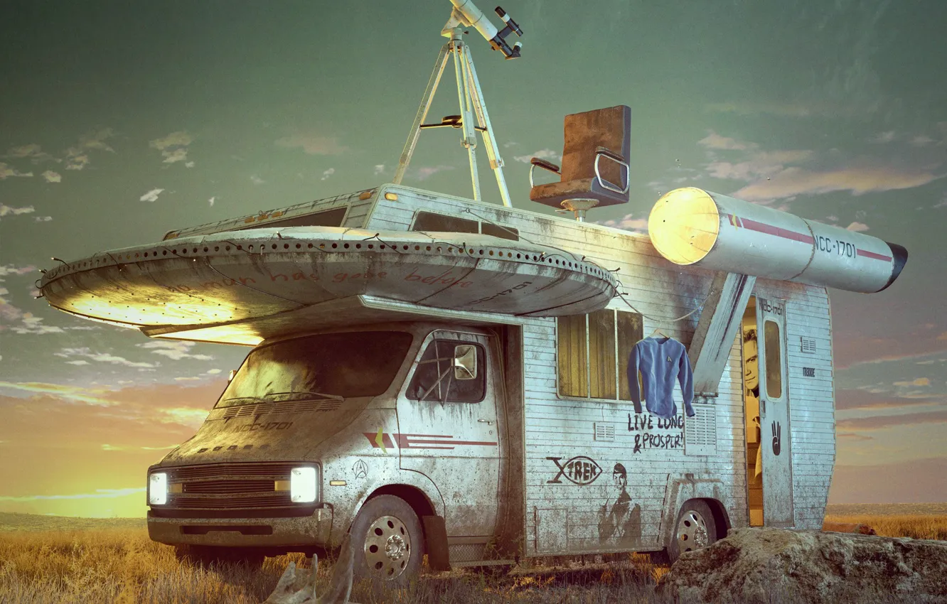 Photo wallpaper car, equipment, research, to boldly go where no man has gone before