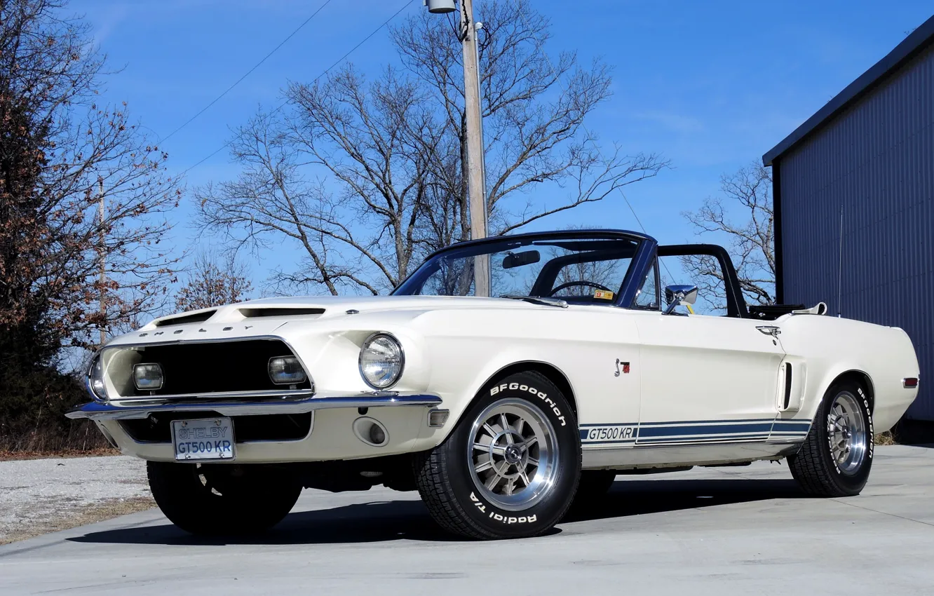 Photo wallpaper Mustang, Shelby, GT500, Mustang, convertible, Ford, Shelby, 1968