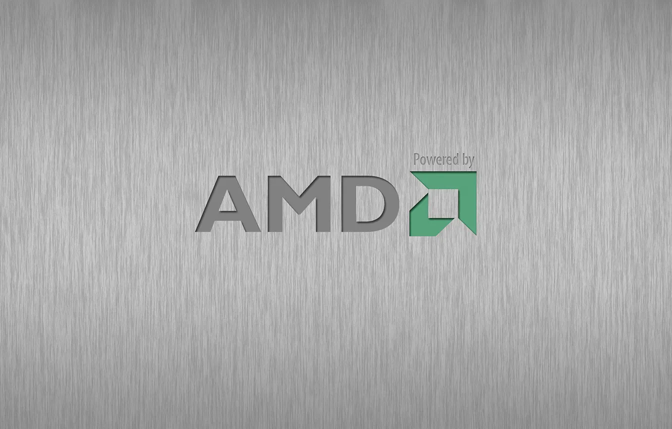 Photo wallpaper silver, AMD, brand