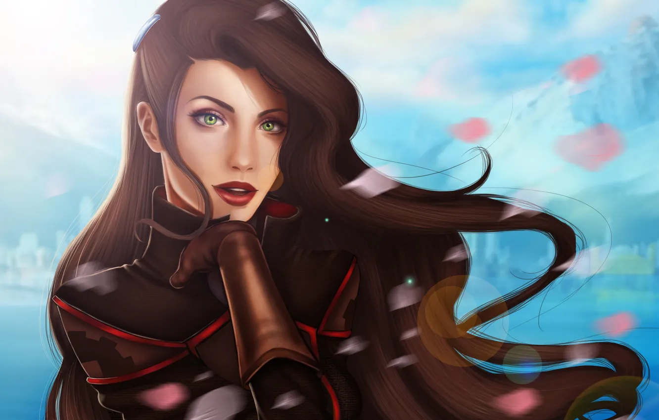 Photo wallpaper anime, art, avatar, girl. look, Asami Sato