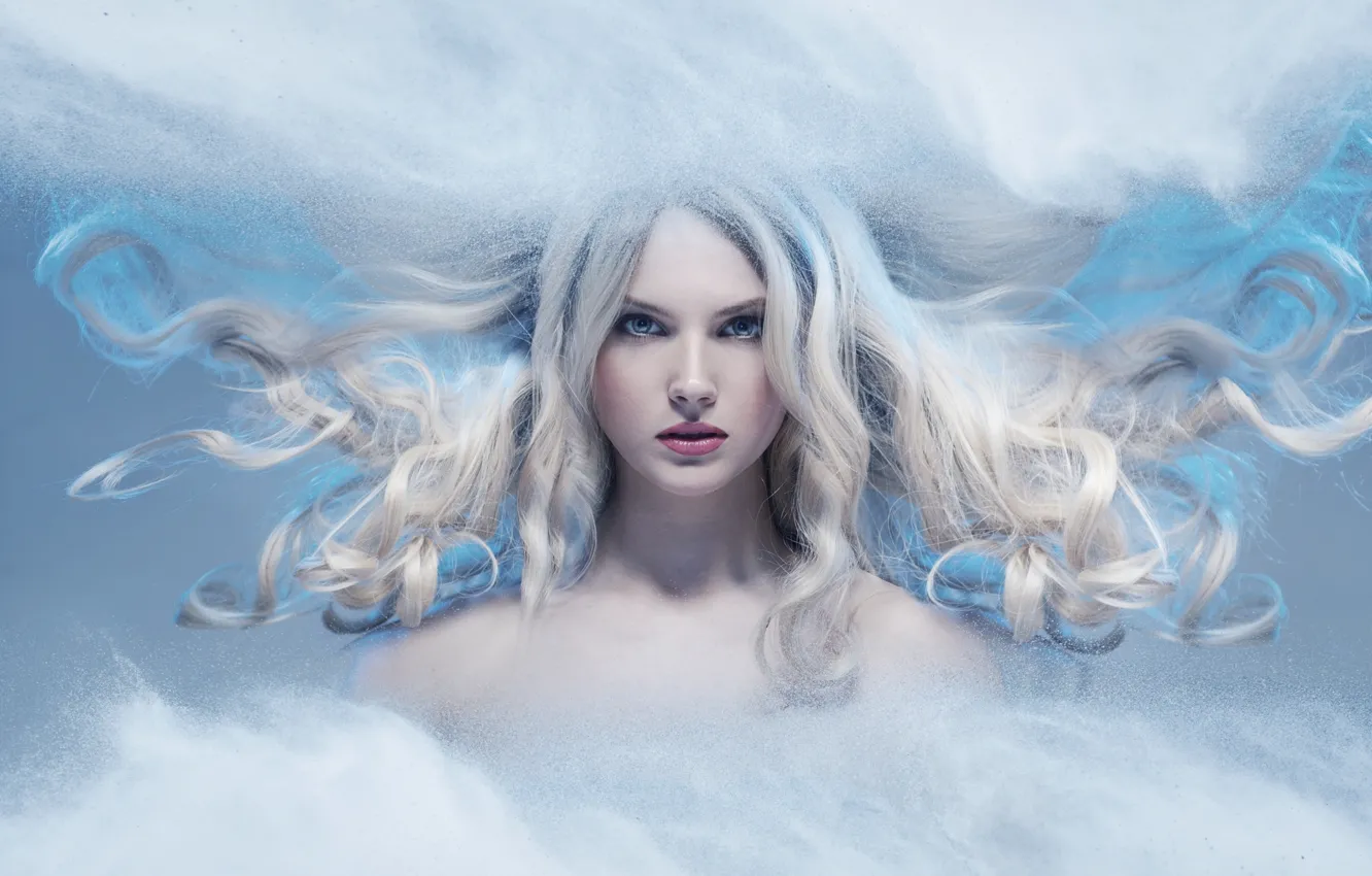 Photo wallpaper hair, portrait, blonde