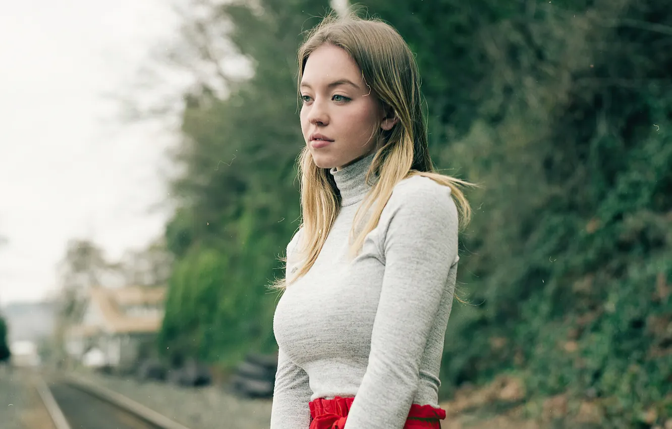 Photo wallpaper blonde, Sydney Sweeney, Sydney Swinney