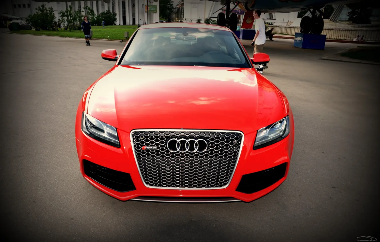 Photo wallpaper Audi, red, RS5