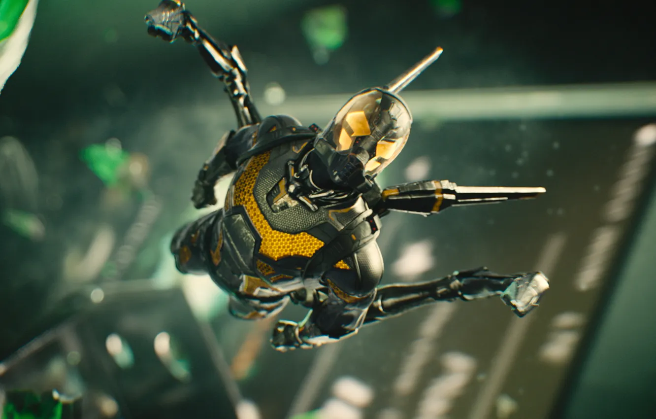 Photo wallpaper flight, costume, helmet, superhero, comic, Marvel, Ant-man, Ant-Man