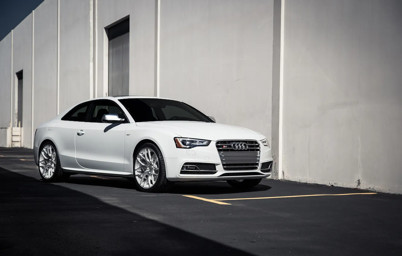 Photo wallpaper white, Audi, Audi, white