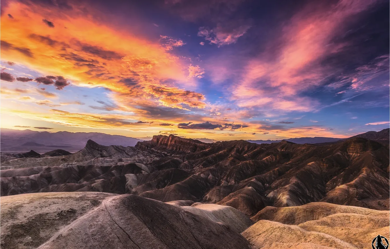 Photo wallpaper sunset, nature, desert, dunes